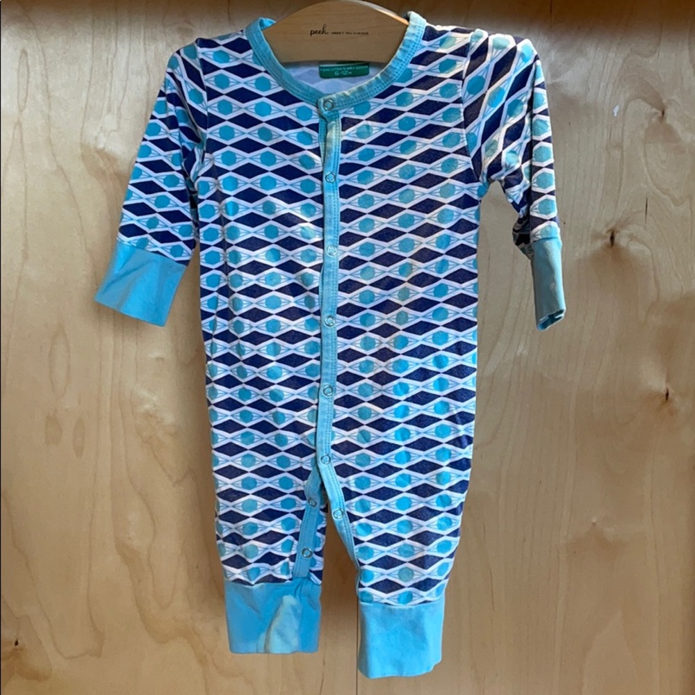 Nohi organic bamboo snap pajamas.